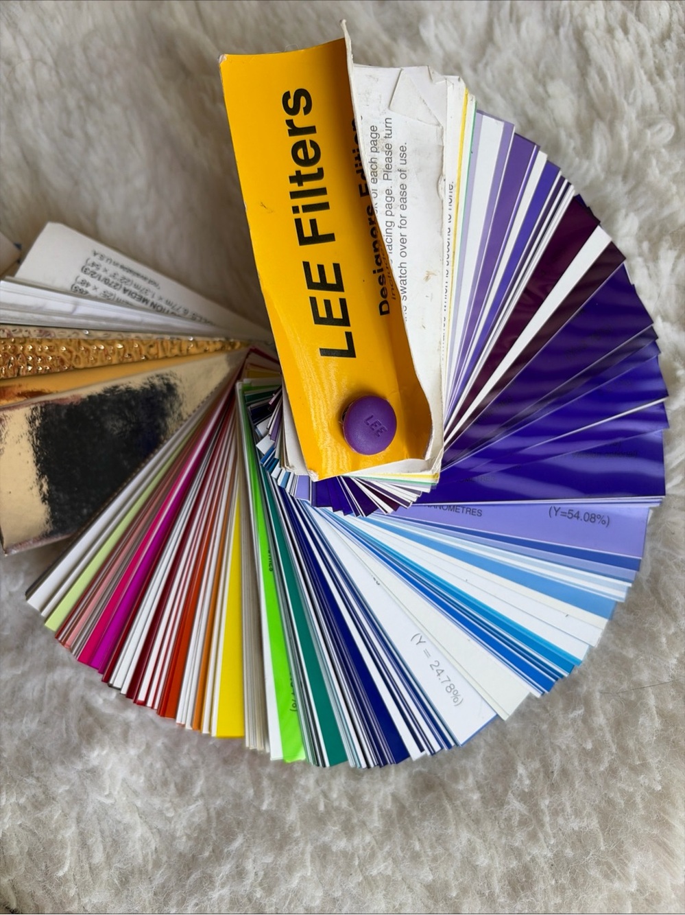 3x Gel Swatch Book Set Lot Roscolene Rosco Color Lee Filters Vintage See Pics